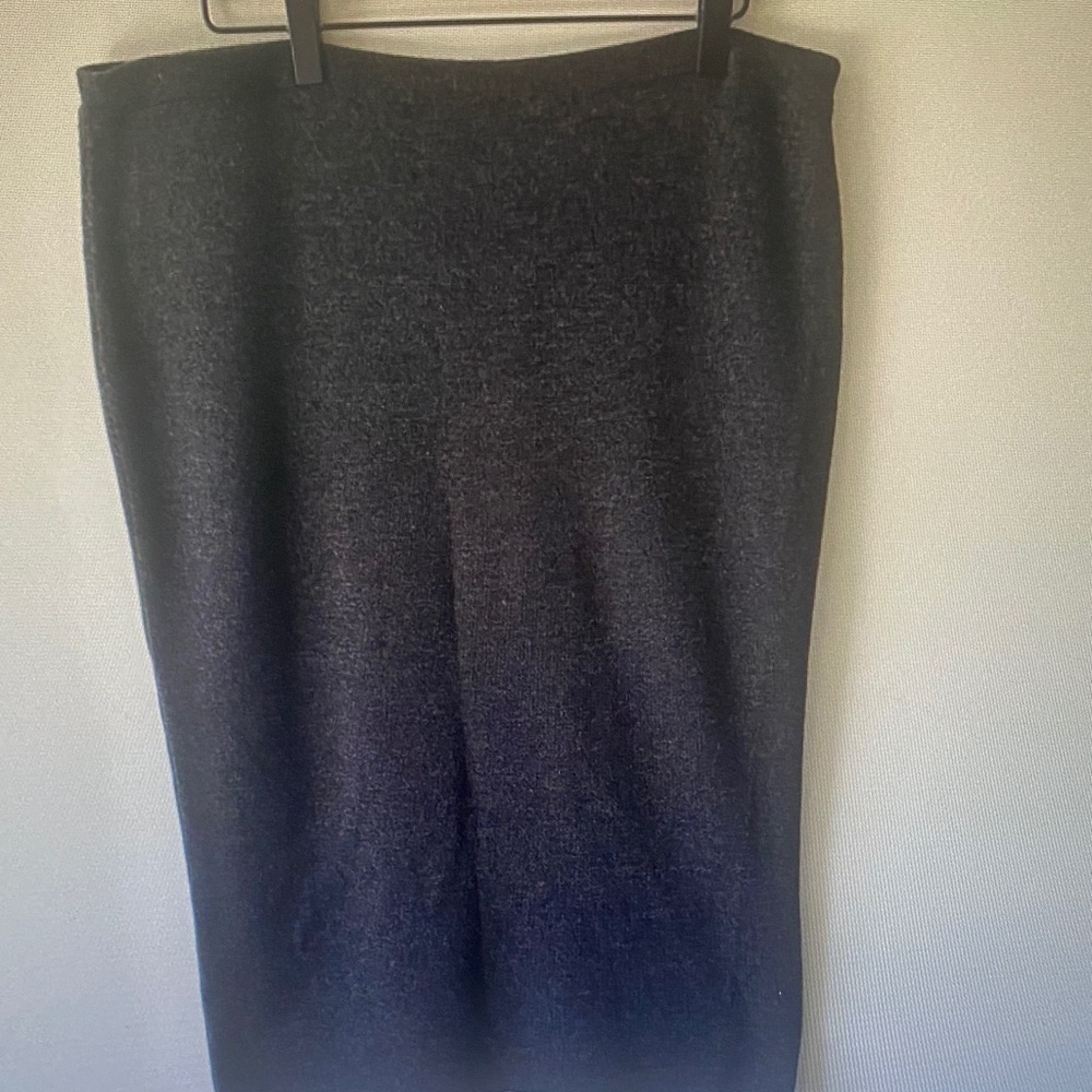 Eileen Fisher Black Knit Pencil Skirt